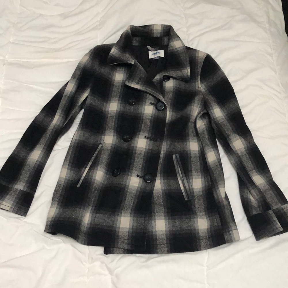 Black and White Plaid Jacket